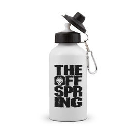 Бутылка спортивная с принтом The Offspring , металл | емкость — 500 мл, в комплекте две пластиковые крышки и карабин для крепления | Тематика изображения на принте: offspring | офспринг | оффспринг | рок