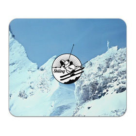 Коврик прямоугольный с принтом Лыжный спорт , натуральный каучук | размер 230 х 185 мм; запечатка лицевой стороны | ski patrol | sport | возвышение | возвышенность | гора | горка | национальный парк | облака | склон | снег | спорт | холм
