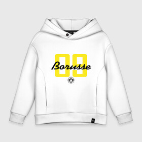 Детское худи Oversize хлопок с принтом Borussia Dortmund - Borusse 09 (New 2018 Design) , френч-терри — 70% хлопок, 30% полиэстер. Мягкий теплый начес внутри —100% хлопок | боковые карманы, эластичные манжеты и нижняя кромка, капюшон на магнитной кнопке | боруссия дортмунд