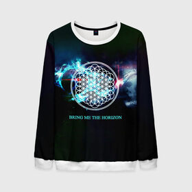 Мужской свитшот 3D с принтом Bring Me the Horizon космос , 100% полиэстер с мягким внутренним слоем | круглый вырез горловины, мягкая резинка на манжетах и поясе, свободная посадка по фигуре | bmth | bring me the horizon | альтернативный метал | альтернативный рок | группа | достань для меня горизонт | дэткор | метал | рок | электроник рок