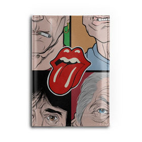 Обложка для автодокументов с принтом Rolling Stones , натуральная кожа |  размер 19,9*13 см; внутри 4 больших “конверта” для документов и один маленький отдел — туда идеально встанут права | Тематика изображения на принте: beatles | rolling stones | битлз | блюз | мик джаггер | музыка | рок | рок н ролл | роллинг стоунз