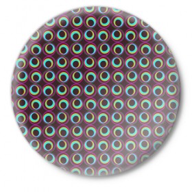 Значок с принтом Циркуляция ,  металл | круглая форма, металлическая застежка в виде булавки | Тематика изображения на принте: 