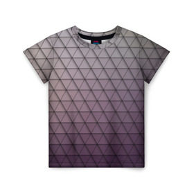 Детская футболка 3D с принтом Кольчуга из треугольников , 100% гипоаллергенный полиэфир | прямой крой, круглый вырез горловины, длина до линии бедер, чуть спущенное плечо, ткань немного тянется | абстракция | геометрия | текстура | узор