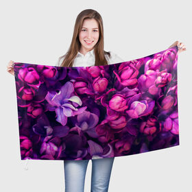 Флаг 3D с принтом Тюльпановый сад , 100% полиэстер | плотность ткани — 95 г/м2, размер — 67 х 109 см. Принт наносится с одной стороны | flower | краски | природа | розы | тюльпаны | цветы