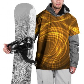 Накидка на куртку 3D с принтом Золотые вихри , 100% полиэстер |  | gold | абстракция | вихрь | золото | золотой | текстура | узор