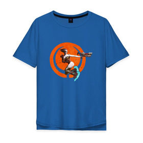 Мужская футболка хлопок Oversize с принтом Quake champions , 100% хлопок | свободный крой, круглый ворот, “спинка” длиннее передней части | arena | champions | quakecon | квейк | квэйк | чемпионы | шутер