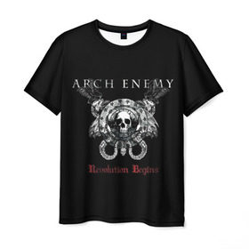 Мужская футболка 3D с принтом Arch Enemy , 100% полиэфир | прямой крой, круглый вырез горловины, длина до линии бедер | alissa white gluz | arch enemy | алисса уайт глаз | арч энеми