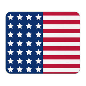 Коврик прямоугольный с принтом USA Flag , натуральный каучук | размер 230 х 185 мм; запечатка лицевой стороны | star | usa | америка | белый | звезды | красный | линии | полосы | популярные | синий | сша | триколор | туристические | флаг | цвет | штаты