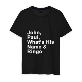 Мужская футболка хлопок с принтом George Harrison 3 , 100% хлопок | прямой крой, круглый вырез горловины, длина до линии бедер, слегка спущенное плечо. | 