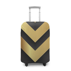Чехол для чемодана 3D с принтом Golden arrows , 86% полиэфир, 14% спандекс | двустороннее нанесение принта, прорези для ручек и колес | arrow | gold | golden | золотой | стрела | текстура