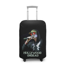 Чехол для чемодана 3D с принтом J-Dog группа Hollywood Undead , 86% полиэфир, 14% спандекс | двустороннее нанесение принта, прорези для ручек и колес | 