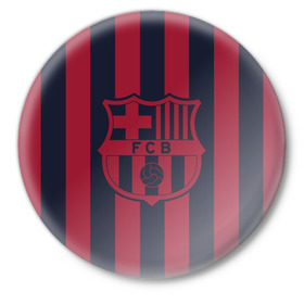Значок с принтом Barselona 18 ,  металл | круглая форма, металлическая застежка в виде булавки | Тематика изображения на принте: barselona | champions | league | lionel | messi | spain | барселона | испания | месси