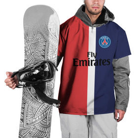 Накидка на куртку 3D с принтом PSG 2018 Original #13 , 100% полиэстер |  | fc | fly emirates | paris | psg | лого | париж | псж | спорт | спортивные | фк | футбольный клуб