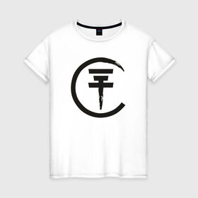 Женская футболка хлопок с принтом Tokio , 100% хлопок | прямой крой, круглый вырез горловины, длина до линии бедер, слегка спущенное плечо | bill kaulitz | tokio hotel | билл каулиц