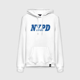 Женская толстовка хлопок с принтом NYPD , френч-терри, мягкий теплый начес внутри (100% хлопок) | карман-кенгуру, эластичные манжеты и нижняя кромка, капюшон с подкладом и шнурком | new york police department | департамент | нью йорк