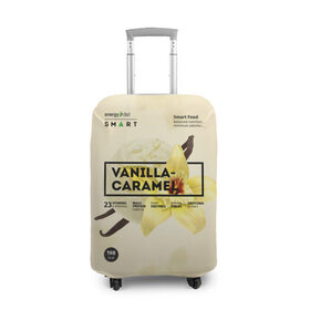 Чехол для чемодана 3D с принтом Vanilla-Caramel , 86% полиэфир, 14% спандекс | двустороннее нанесение принта, прорези для ручек и колес | 