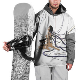 Накидка на куртку 3D с принтом Ghost in the shell , 100% полиэстер |  | Тематика изображения на принте: anime | ghost in the shell | motoko | аниме | белый | мотоко | призрак в доспехах