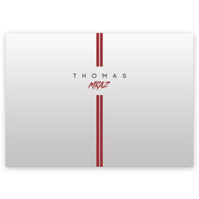 Поздравительная открытка с принтом Thomas Mraz , 100% бумага | плотность бумаги 280 г/м2, матовая, на обратной стороне линовка и место для марки
 | 