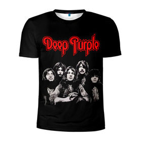 Мужская футболка 3D спортивная с принтом Deep Purple , 100% полиэстер с улучшенными характеристиками | приталенный силуэт, круглая горловина, широкие плечи, сужается к линии бедра | Тематика изображения на принте: album | british | deep purple | england | heavy metal | rock group | альбом | англия | британская | рок группа | хеви металл
