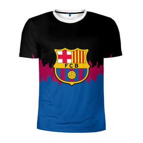 Мужская футболка 3D спортивная с принтом FC Barcelona 2018 Paints , 100% полиэстер с улучшенными характеристиками | приталенный силуэт, круглая горловина, широкие плечи, сужается к линии бедра | Тематика изображения на принте: fc | manchester united | манчестер юнайтед | спорт | спортивные | фк | футбол