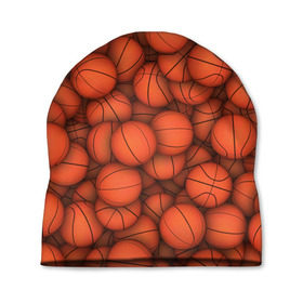 Шапка 3D с принтом Баскетбольные мячи , 100% полиэстер | универсальный размер, печать по всей поверхности изделия | Тематика изображения на принте: basketball | баскетбол | мяч | мячик | оранжевый | паттерн | спорт | текстура