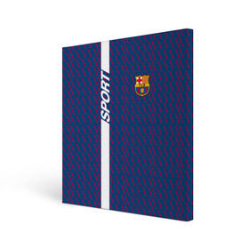 Холст квадратный с принтом FC Barca 2018 Creative uniform , 100% ПВХ |  | fc | fc barcelona | fcb | барселона | спорт | спортивные | фк | футбол | футбольный клуб