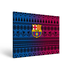 Холст прямоугольный с принтом FC Barca Новогодний , 100% ПВХ |  | fc | fc barcelona | fcb | барселона | спорт | спортивные | фк | футбол | футбольный клуб