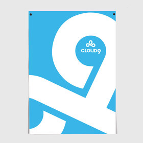 Постер с принтом cs:go - Cloud 9 (2018 Style) , 100% бумага
 | бумага, плотность 150 мг. Матовая, но за счет высокого коэффициента гладкости имеет небольшой блеск и дает на свету блики, но в отличии от глянцевой бумаги не покрыта лаком | 0x000000123 | 9 | cloud9 | csgo | клауд | кс го
