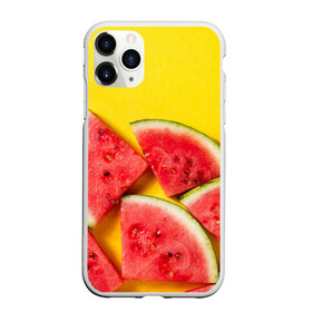 Чехол для iPhone 11 Pro матовый с принтом арбуз , Силикон |  | Тематика изображения на принте: berry | food | fruit | health | rest | summer | vegan | vegetarianism | vitamins | watermelon | арбуз | веган | вегетарианство | витамины | еда | здоровье | лето | отдых | фрукты | ягода