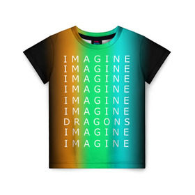 Детская футболка 3D с принтом IMAGINE DRAGONS , 100% гипоаллергенный полиэфир | прямой крой, круглый вырез горловины, длина до линии бедер, чуть спущенное плечо, ткань немного тянется | evolve | imagine dragons | new age | вокалист | группа | драгонс | известные | личности | надписи | реп | рок | триколор | фирменные цвета | яркие