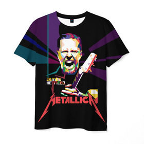 Мужская футболка 3D с принтом Metallica James Alan Hatfield , 100% полиэфир | прямой крой, круглый вырез горловины, длина до линии бедер | alan | american | band | hard | hatfield | james | metal | metallica | rock | thrash | алан | американская | джеймс | метал группа | трэш метал | хард рок | хэтфилд