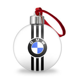 Ёлочный шар с принтом BMW SPORTWEAR , Пластик | Диаметр: 77 мм | Тематика изображения на принте: bmw | автомобильные | бмв | машины
