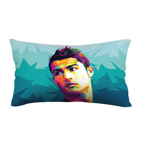 Подушка 3D антистресс с принтом Cristiano Ronaldo , наволочка — 100% полиэстер, наполнитель — вспененный полистирол | состоит из подушки и наволочки на молнии | криштиану | реал мадрид | роналду