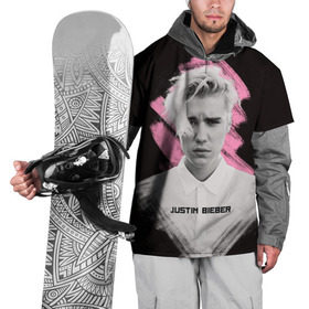 Накидка на куртку 3D с принтом Justin Bieber / Pink splash , 100% полиэстер |  | bieber | justin bieber | бибер | джастин бибер