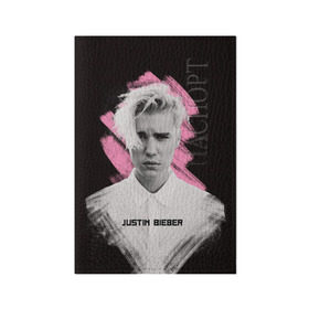 Обложка для паспорта матовая кожа с принтом Justin Bieber / Pink splash , натуральная матовая кожа | размер 19,3 х 13,7 см; прозрачные пластиковые крепления | Тематика изображения на принте: bieber | justin bieber | бибер | джастин бибер