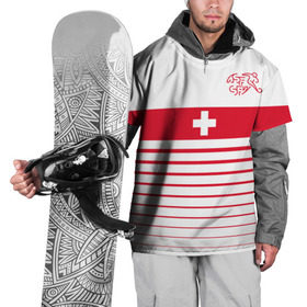 Накидка на куртку 3D с принтом Швейцария, форма , 100% полиэстер |  | fc | спорт | спортивные | фк | футбол | футбольный клуб | швейцария