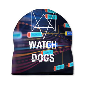 Шапка 3D с принтом Watch Dogs , 100% полиэстер | универсальный размер, печать по всей поверхности изделия | game | wath dogs 2 | город | девушка | дрон | игры | компьютеры | пистолет | телефон | технологии | хакер