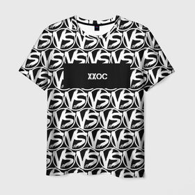 Мужская футболка 3D с принтом VERSUS BATTLE-XXOC , 100% полиэфир | прямой крой, круглый вырез горловины, длина до линии бедер | rap | versus battle | xxoc | битва | молодежный стиль | рэп | рэп батл | рэп битва | рэперы