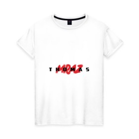 Женская футболка хлопок с принтом Thomas Mraz , 100% хлопок | прямой крой, круглый вырез горловины, длина до линии бедер, слегка спущенное плечо | thomas mraz | томас | тхомас
