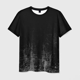 Мужская футболка 3D с принтом Black Grunge , 100% полиэфир | прямой крой, круглый вырез горловины, длина до линии бедер | grunge | абстракция | гранж | черный