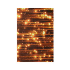 Обложка для паспорта матовая кожа с принтом Огоньки , натуральная матовая кожа | размер 19,3 х 13,7 см; прозрачные пластиковые крепления | Тематика изображения на принте: кометы | космос | метеорит | огоньки | свет | яркий
