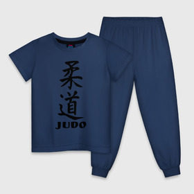 Детская пижама хлопок с принтом Judo , 100% хлопок |  брюки и футболка прямого кроя, без карманов, на брюках мягкая резинка на поясе и по низу штанин
 | judo | борьба | дзюдо | спорт
