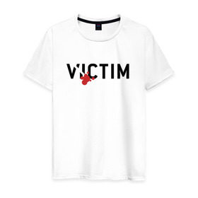 Мужская футболка хлопок с принтом GTA SA - Victim , 100% хлопок | прямой крой, круглый вырез горловины, длина до линии бедер, слегка спущенное плечо. | carl johnson | grand theft auto | gta | los santos | sa | san andreas | гта