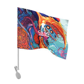 Флаг для автомобиля с принтом Дмитрий в стиле CS GO , 100% полиэстер | Размер: 30*21 см | дима | имена | скоростной зверь