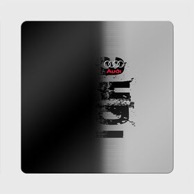 Магнит виниловый Квадрат с принтом AUDI SPORT , полимерный материал с магнитным слоем | размер 9*9 см, закругленные углы | Тематика изображения на принте: audi | ауди | марка | машины