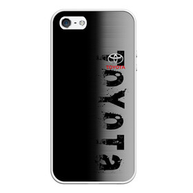Чехол для iPhone 5/5S матовый с принтом TOYOTA SPORT , Силикон | Область печати: задняя сторона чехла, без боковых панелей | toyota | марка | машины | тойота