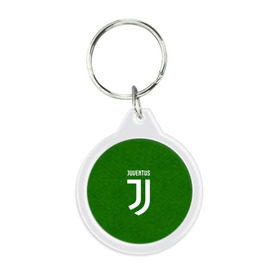 Брелок круглый с принтом FC Juventus , пластик и полированная сталь | круглая форма, металлическое крепление в виде кольца | football | soccer | ювентус