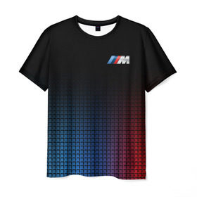 Мужская футболка 3D с принтом BMW MOTORSPORT , 100% полиэфир | прямой крой, круглый вырез горловины, длина до линии бедер | bmw | bmw motorsport | bmw performance | carbon | m | motorsport | performance | sport | бмв | карбон | моторспорт | спорт