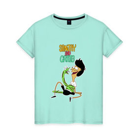 Женская футболка хлопок с принтом Санджей и Крейг , 100% хлопок | прямой крой, круглый вырез горловины, длина до линии бедер, слегка спущенное плечо | sanjay and craig | крейг | мультфильм | санджей