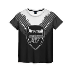 Женская футболка 3D с принтом Arsenal abstract original , 100% полиэфир ( синтетическое хлопкоподобное полотно) | прямой крой, круглый вырез горловины, длина до линии бедер | Тематика изображения на принте: football | soccer | арсенал